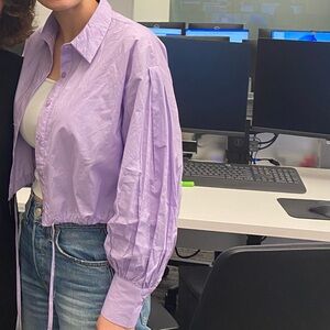 Lavender Button Down Shirt